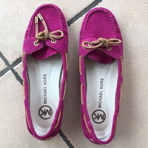 Michael Kors leather suede shoes